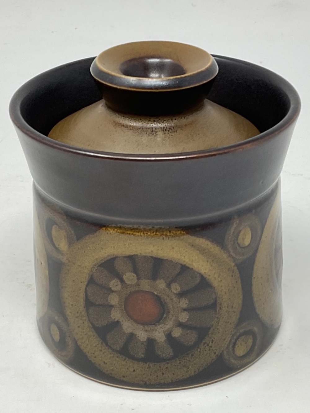 Denby Arabesque (retired) Stoneware Lidded Sugar Bowl